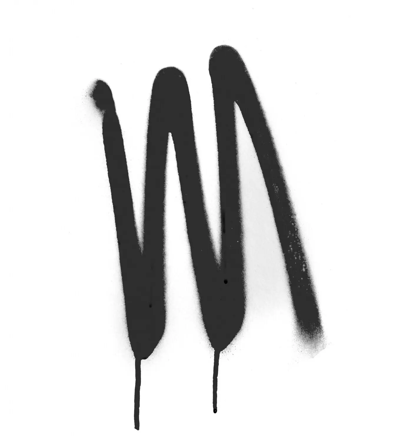 Kreative Zeichnung mit Farbstrichen und Farbspritzern