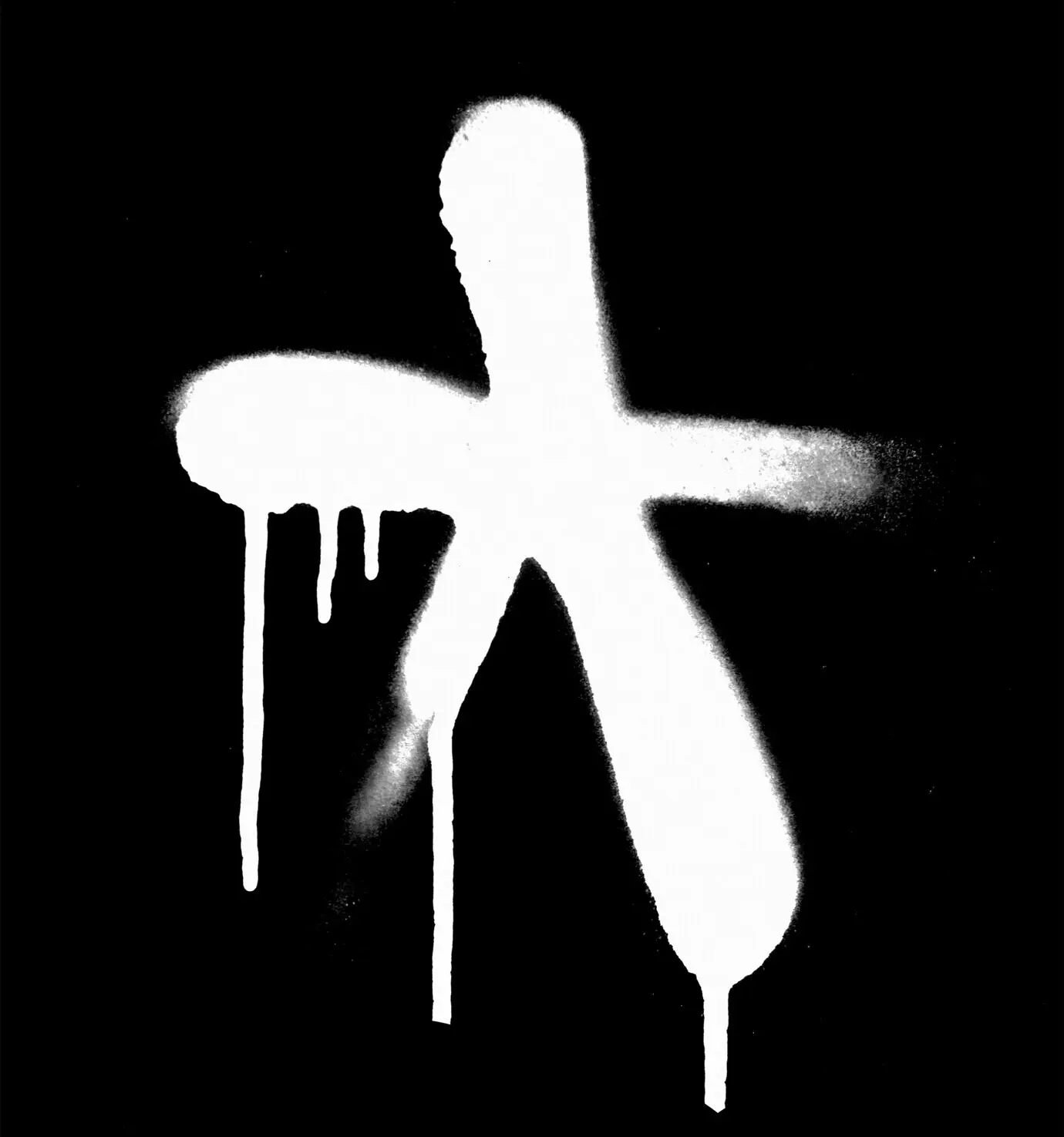 Gesprühter Hintergrund für ein Strichzeichnungs-Poster